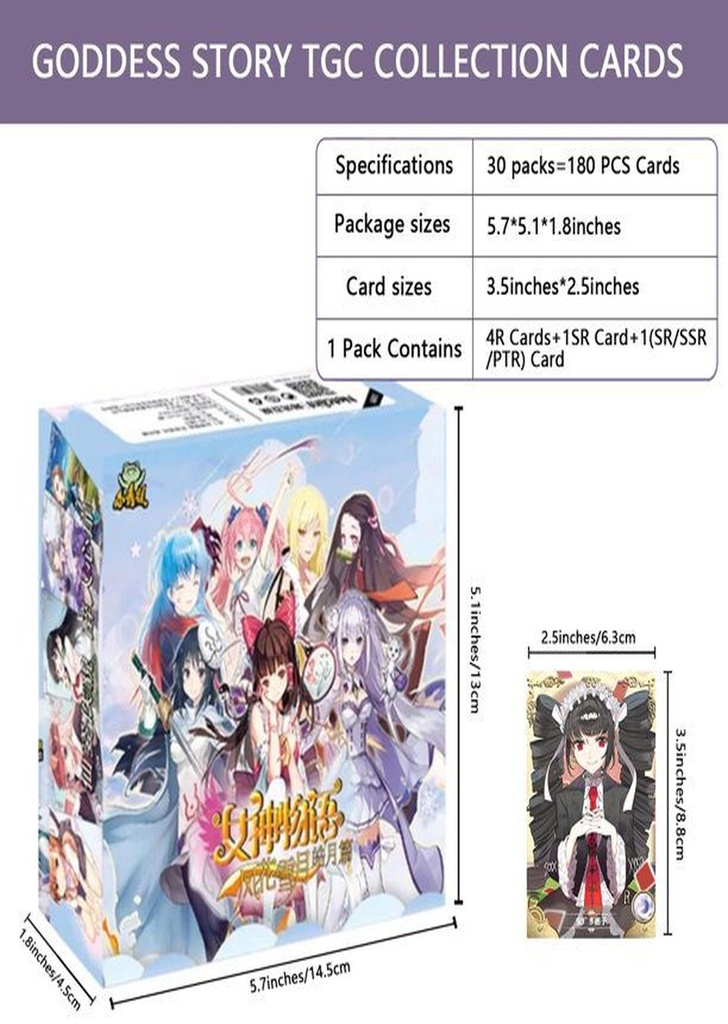 Cartas Waifus Goddess Story TCG Collection "Sobres"