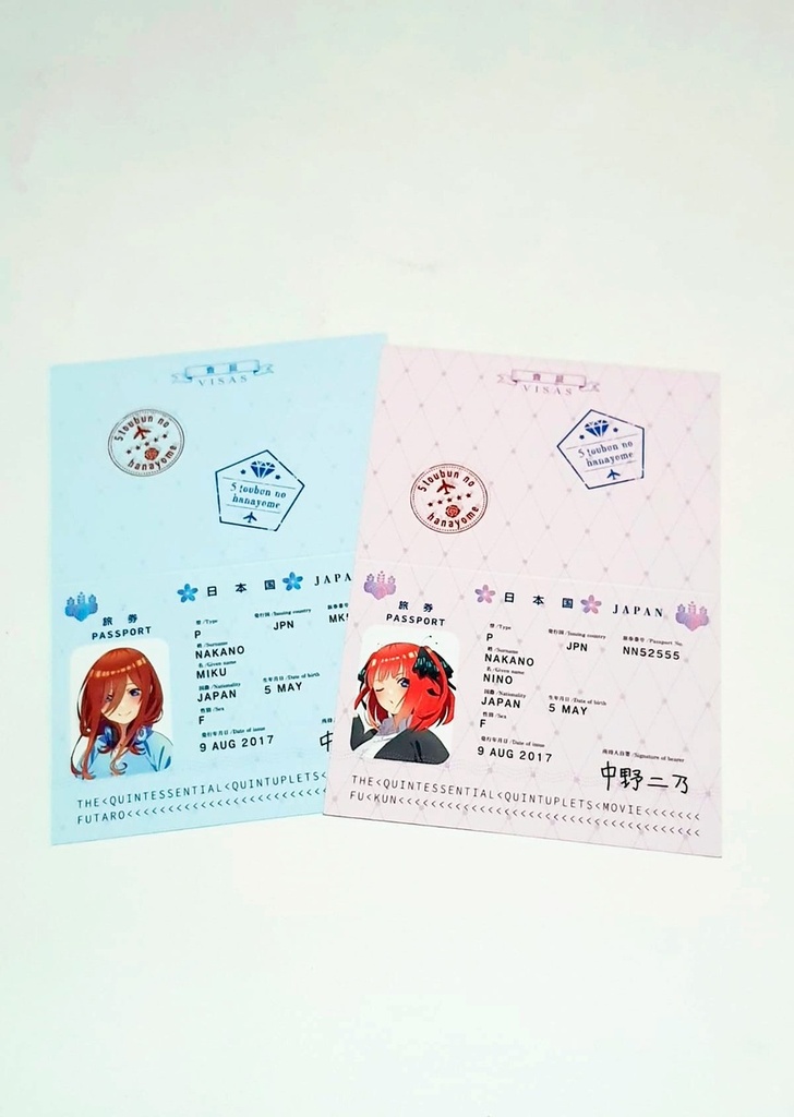 Quintillizas Juego de Cartas y Pasaportes