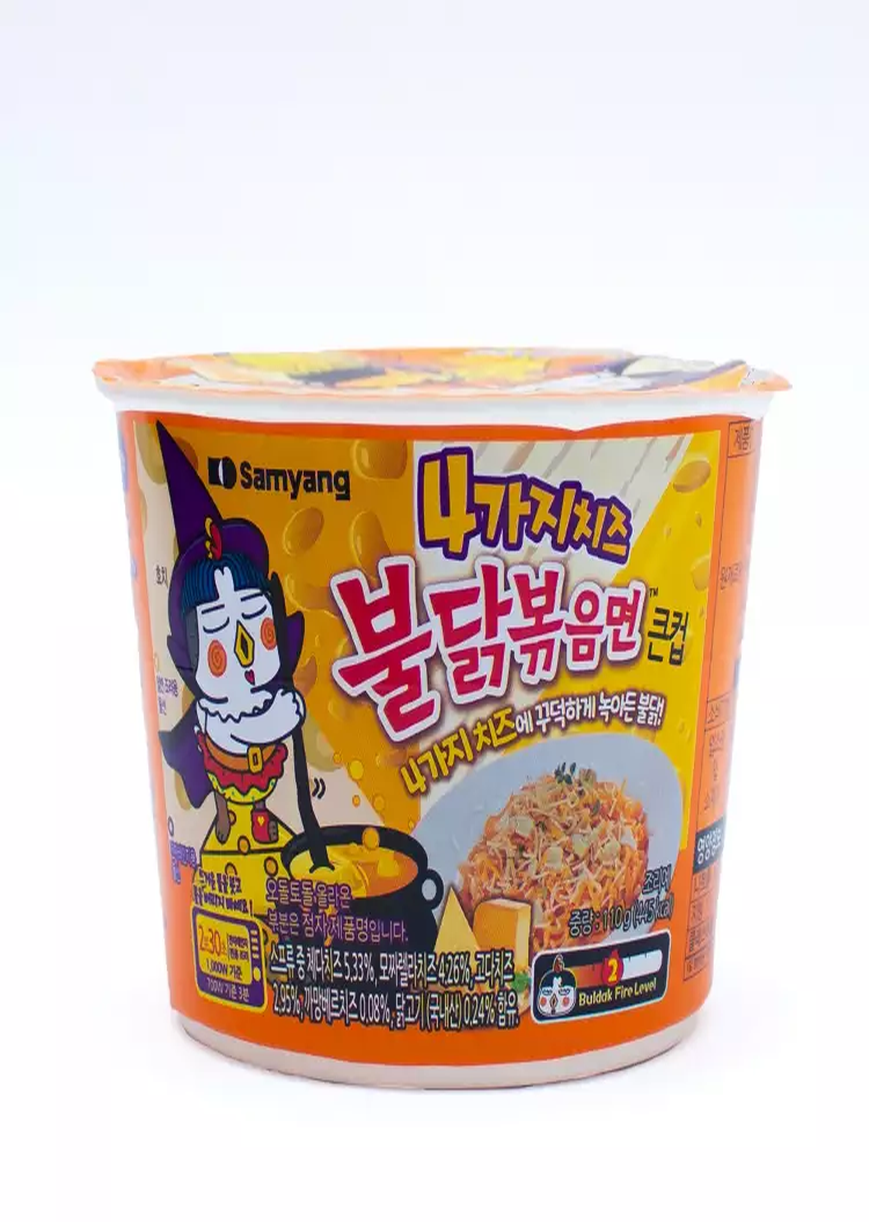 Sopa Buldak 4 Queso- picante nivel 2